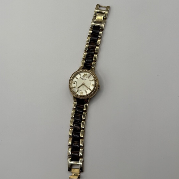 Fossil Gold and Brown Women's Watch - Picture 4 of 12
